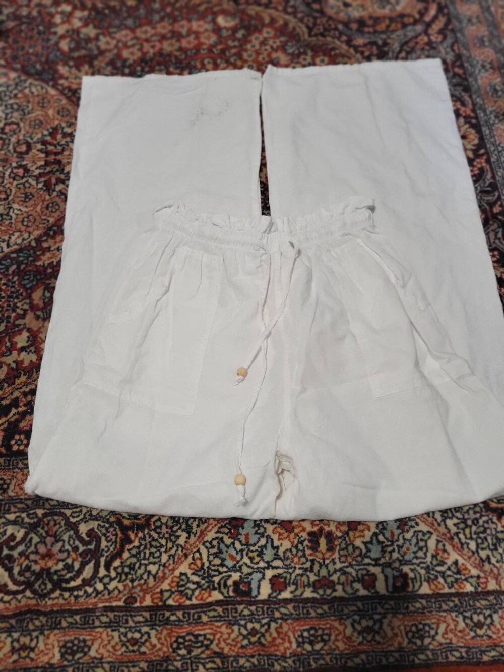Seaspice 100% Pima Cotton Wide Leg Summer Beach pants Size L